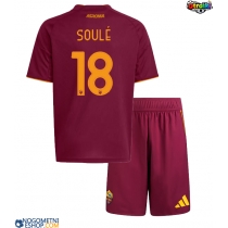 Otroški Nogometni dresi AS Roma Matias Soule #18 Domači 2025-26 Kratek Rokav (+ Kratke hlače)